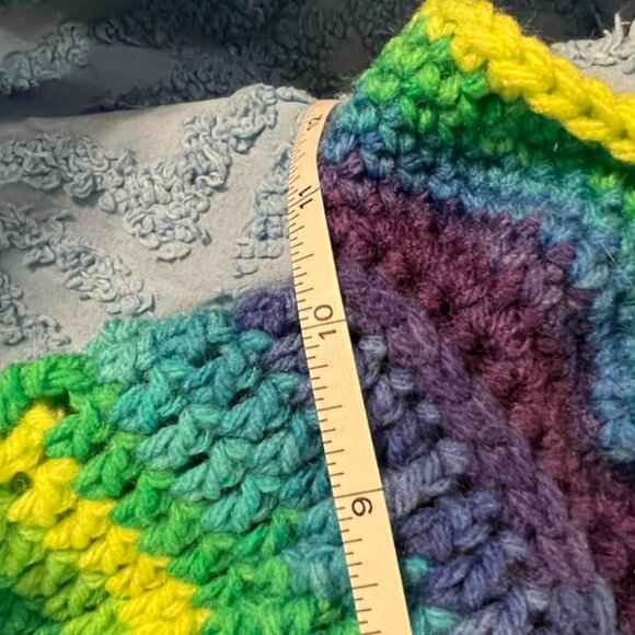 🐻Adult Bucket Hat - New Handmade Blue and Purple Toned - 7.5" Cap - Picture 5 of 6